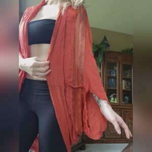 Free People Shawl Cover up Kimono